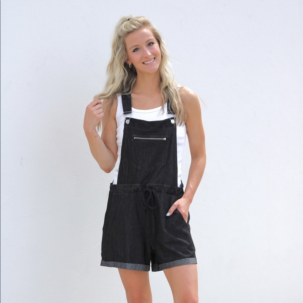 Black lounge overalls
